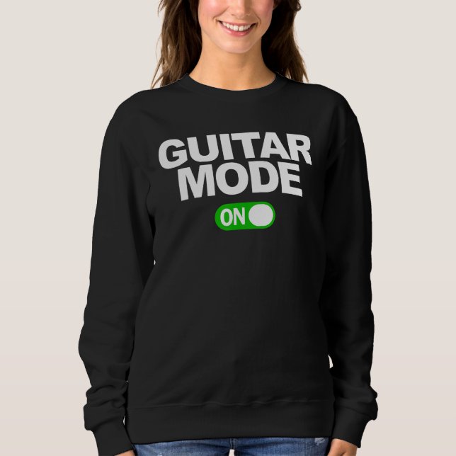 Guitar Mode On Sweatshirt (Vorderseite)