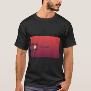 Guitar Moon Vibes Ästhetisches T-Shirt