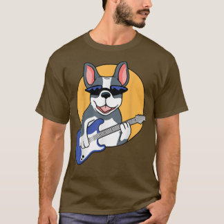 Guitar Music Lover French Bulldog Frenchie Guitar T-Shirt