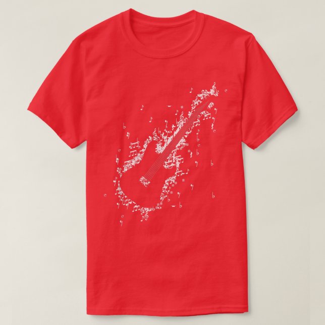 Guitar notes awesome design  T-Shirt (Design vorne)