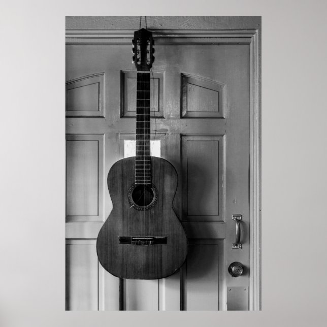 Guitar on the door poster (Vorne)