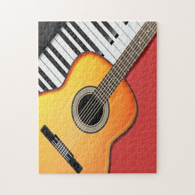Guitar Piano Musiker Country Jazz (Vertikal)