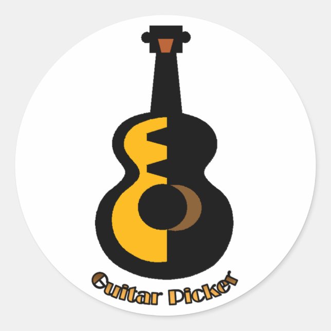 Guitar Picker Sticker (Vorderseite)