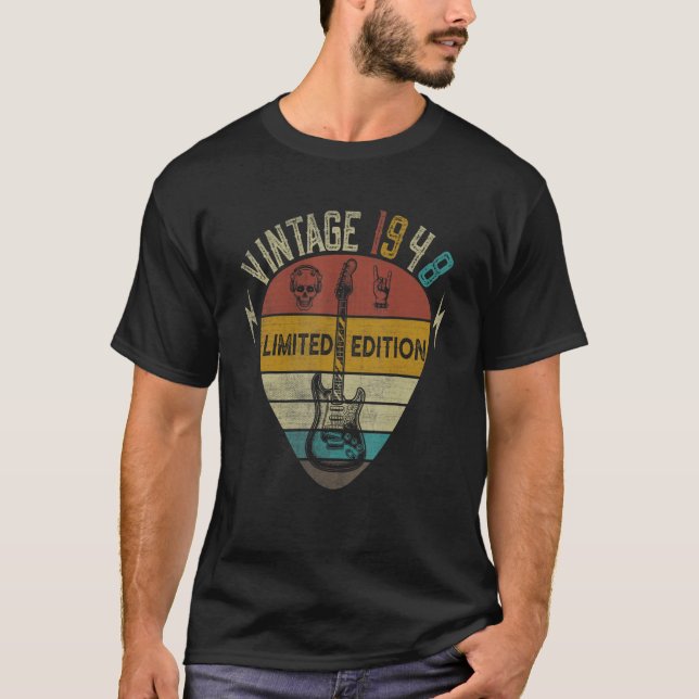Guitar Player 75th Birthday Best of 1948 T-Shirt (Vorderseite)