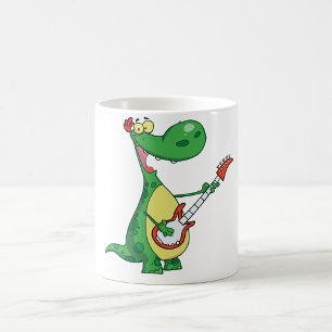 Guitar Playing Dinosaur Tasse