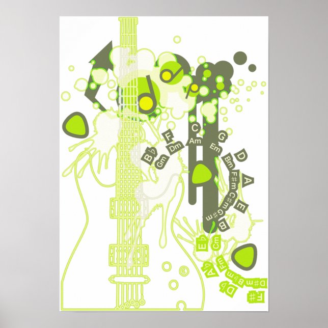 GUITAR-POP TUNES POSTER (Vorne)