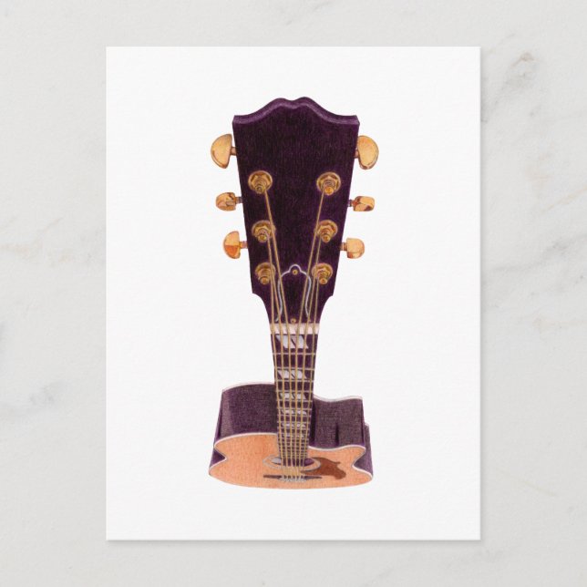 Guitar Postcard Postkarte (Vorderseite)