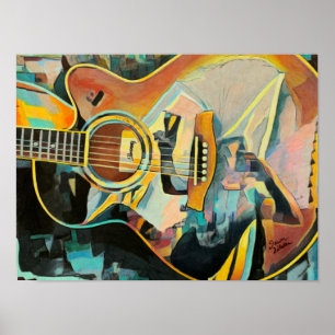 Guitar Print Poster