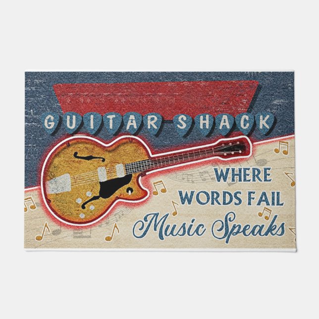 Guitar Shack Mat, Gift For Musician  Fußmatte (Vorderseite)