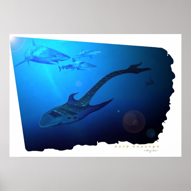 Guitar Shark Poster (Vorne)