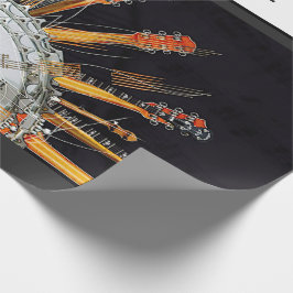 GUITAR STRINGS IN DER SONNE GESCHENKPAPIER