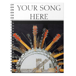 GUITAR STRINGS IN DER SONNE NOTIZBLOCK