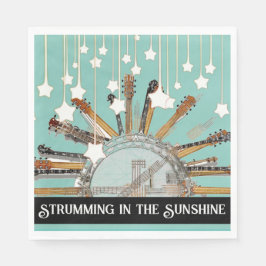 GUITAR STRINGS IN DER SONNE SERVIETTE