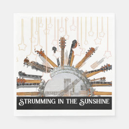 GUITAR STRINGS IN DER SONNE SERVIETTE