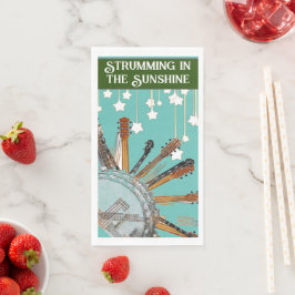 GUITAR STRINGS IN DER SONNE SERVIETTE