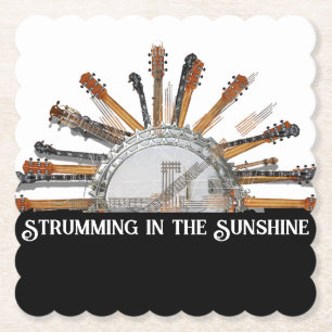 GUITAR STRINGS IN DER SONNE UNTERSETZER