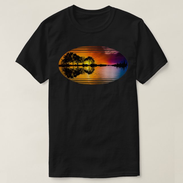 Guitar Sunset Sky Treatments Piazza della Riforma T-Shirt (Design vorne)