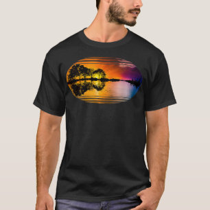 Guitar Sunset Sky Treatments Piazza della Riforma T-Shirt