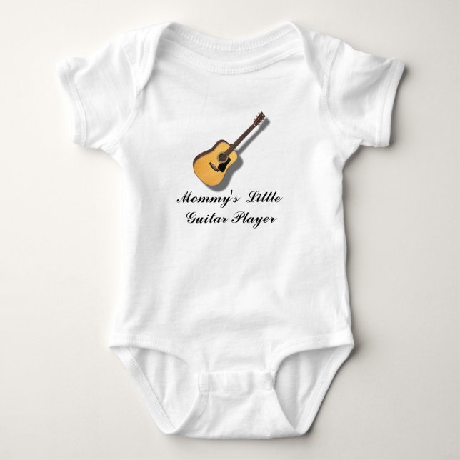 GUITAR-T-SHIRT BABY STRAMPLER (Vorderseite)