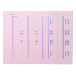 Guitar Tab Paper – Printable Tablature Template Notizblock