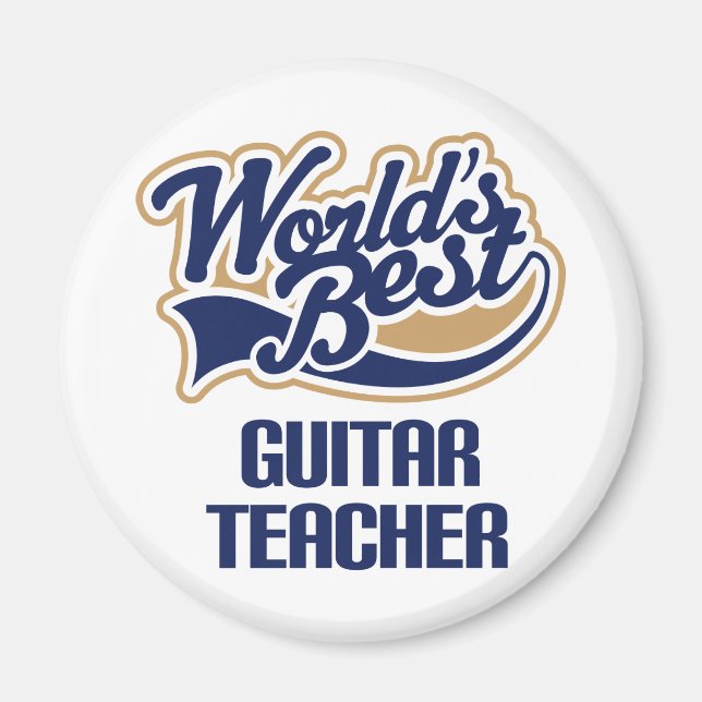 Guitar Teacher Gift Magnet (Vorne)