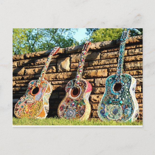 Guitar Tri-Fecta Postkarte (Vorderseite)