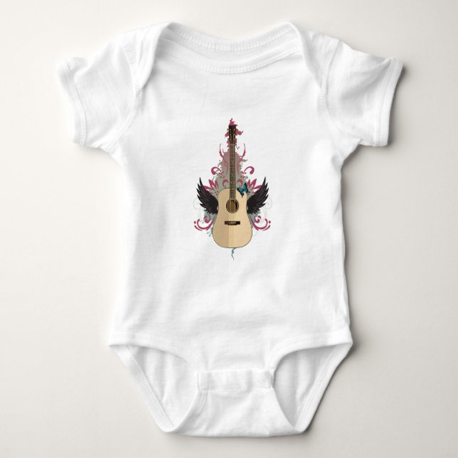 Guitar Vibes Baby Strampler (Vorderseite)