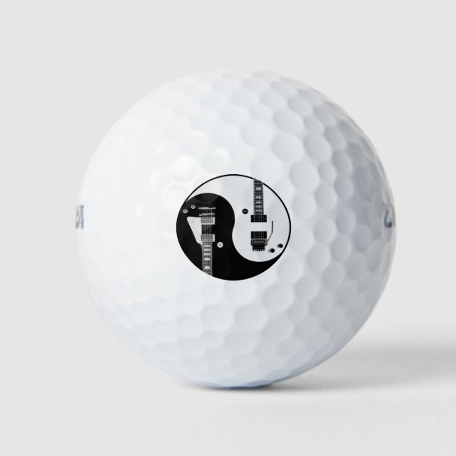 Guitar Yin Yang Golfball (Vorderseite)