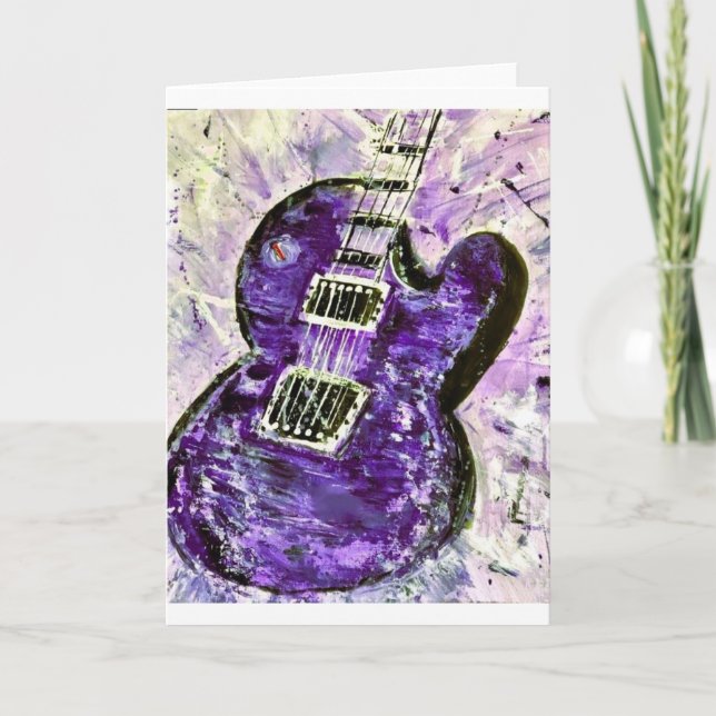 Guitarakarte<Blank Inside> Einladung (Vorderseite)