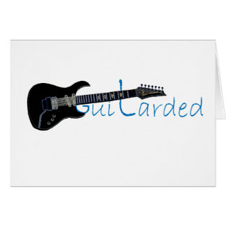 Guitarded schwarze E-Gitarre
