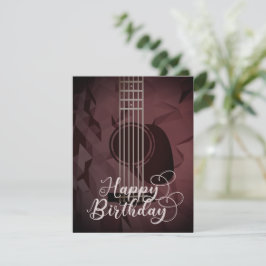 Guitare acoustique Bonne carte d'anniversaire