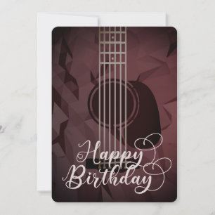 Guitare acoustique Bonne carte d'appartement d'ann