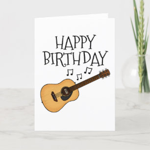 Guitare acoustique Carte d'anniversaire Musicien g