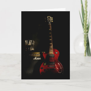 Guitare Anniversaire Carte de voeux ou toute occas