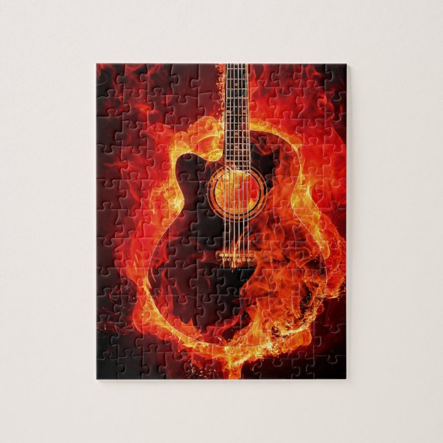 Guitare en feu (Vertikal)