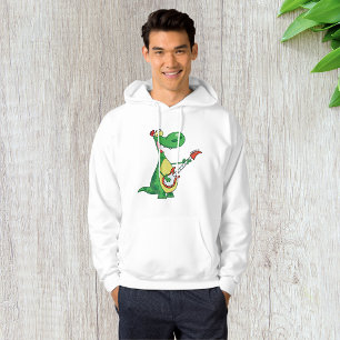 Guitare Jouer Dinosaur Mens Sweat - shirt à capuch