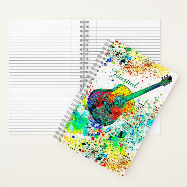 Guitare personnalisée et chords journal splatz (À l'intérieur)