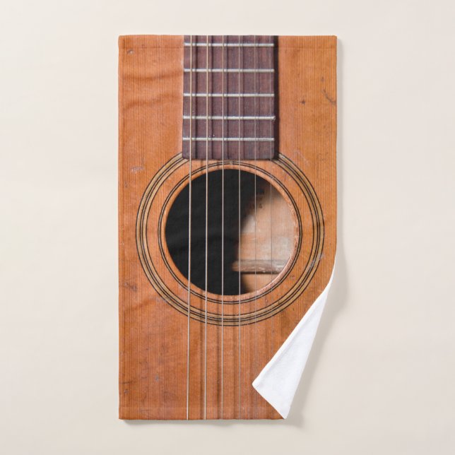 Guitare rustique (Serviette à main)