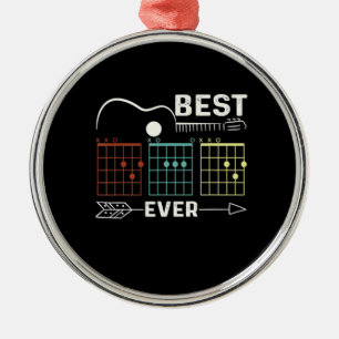 Guitarist Best Dad Ever Birthday Ornament Aus Metall