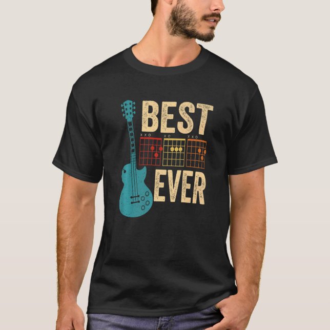 Guitarist Best Dad Ever D A D Chord Guitar Father' T-Shirt (Vorderseite)