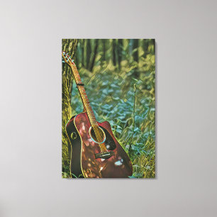 Guitarist birthday gift leinwanddruck
