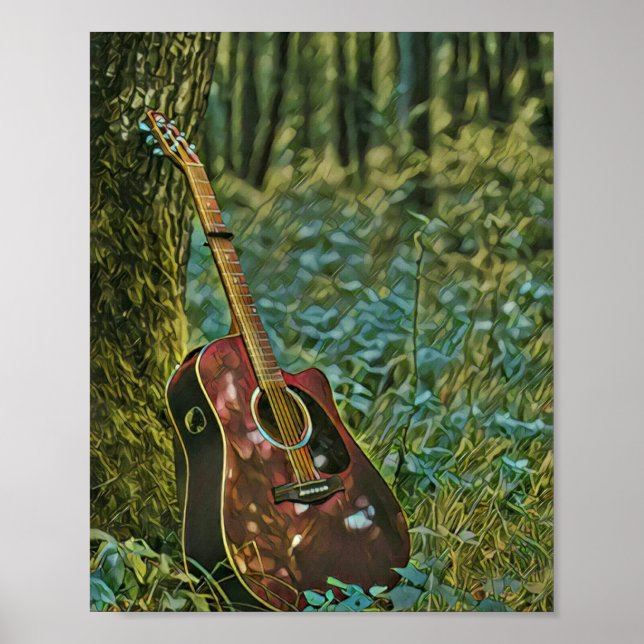 Guitarist birthday gift poster (Vorne)