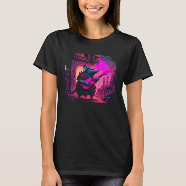 Guitarist mouse Designs T-Shirt (Vorderseite)