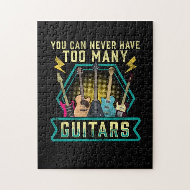 Guitarist You Can Never Have Too Many Guitars Xmas (Vertikal)