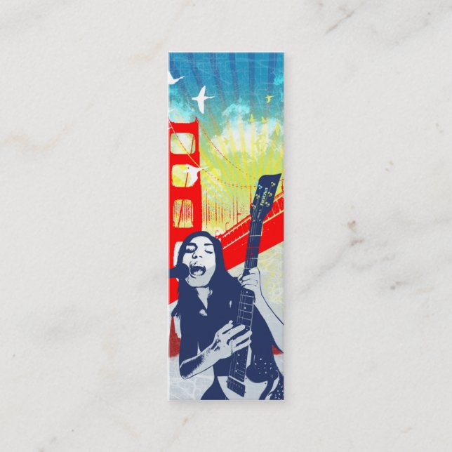 Guitariste - carte maigre (Devant)