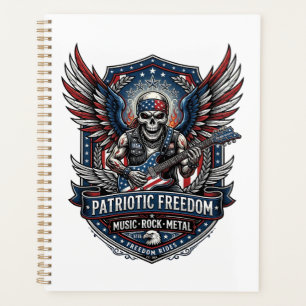 Guitariste de la Liberté Patriotique Crâne Musique