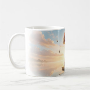 Guitariste Rose Point d'Interrogation Tasse Lac Rê