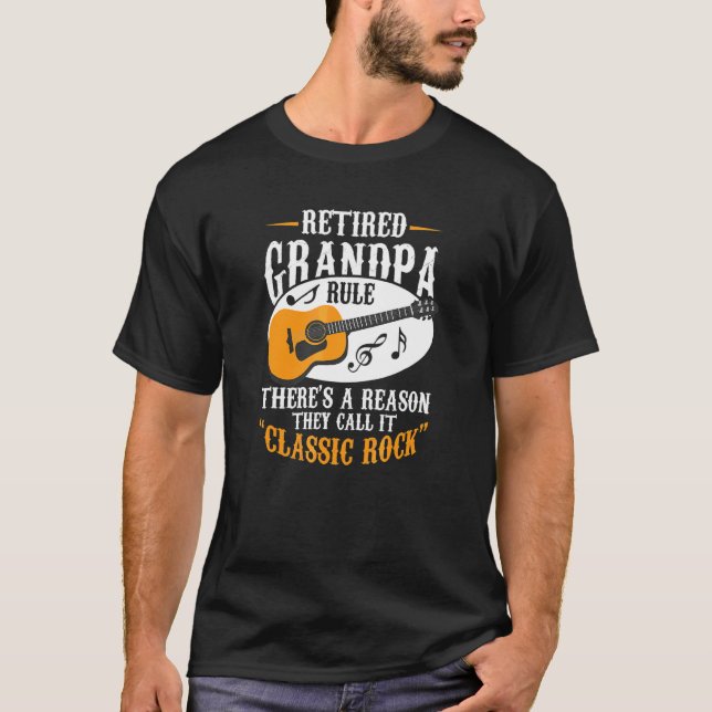 Guitarrist der regierenden Gitarre Grandpa T-Shirt (Vorderseite)