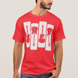 Guitars Guitarist Acoustic Electric Guitar Music L T-Shirt