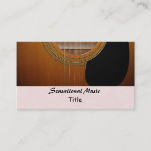Guitars Sensationelle Musik Visitenkarte